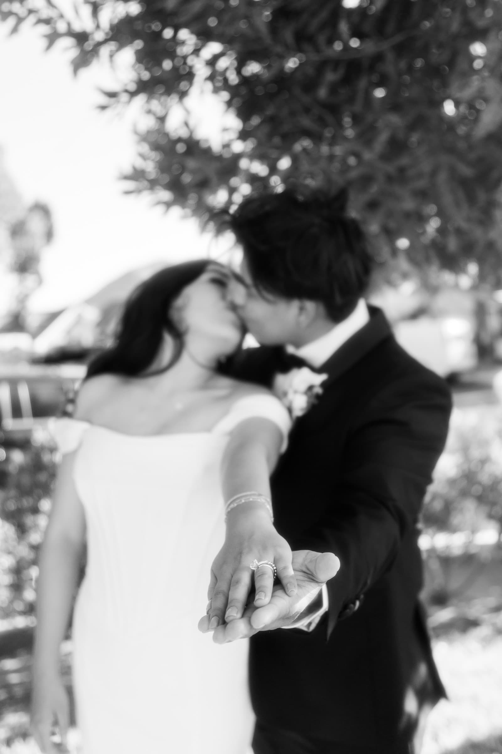 A pre wedding portrait, printed as a 30 by 40 canvas