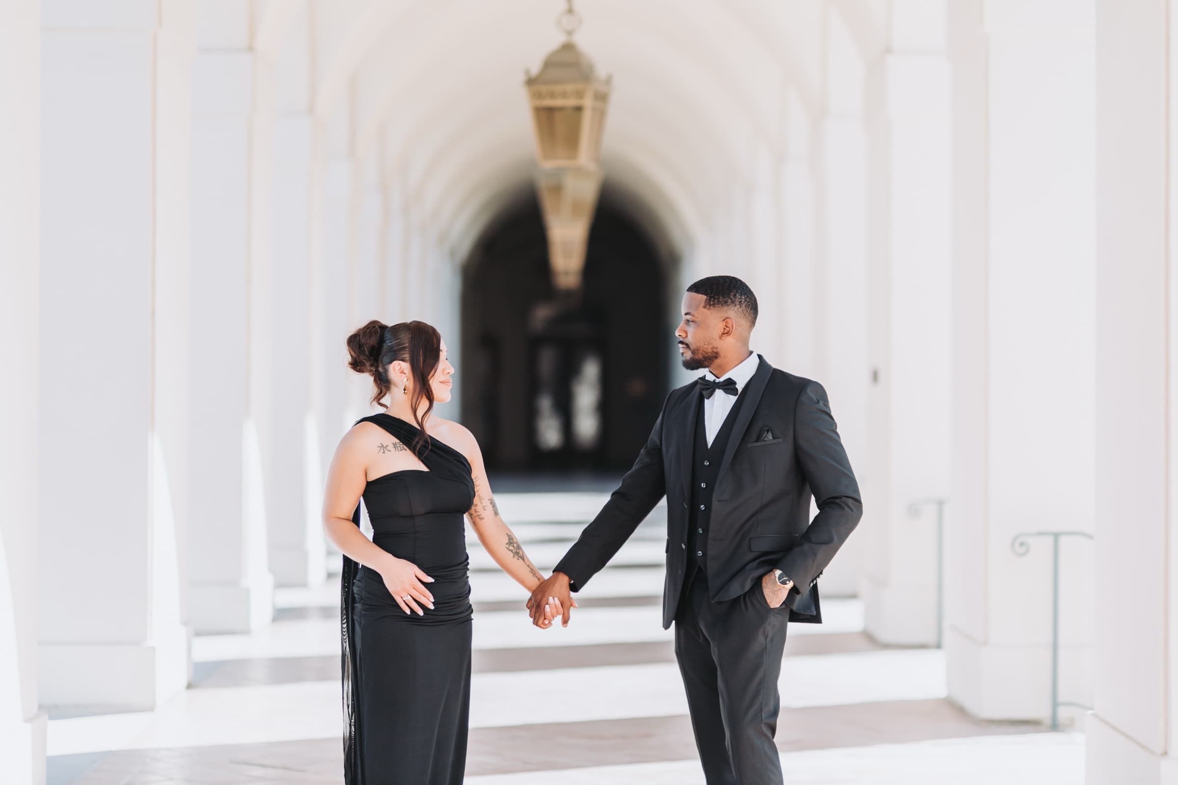 A couple photographed and filmed by one VowDeLune team