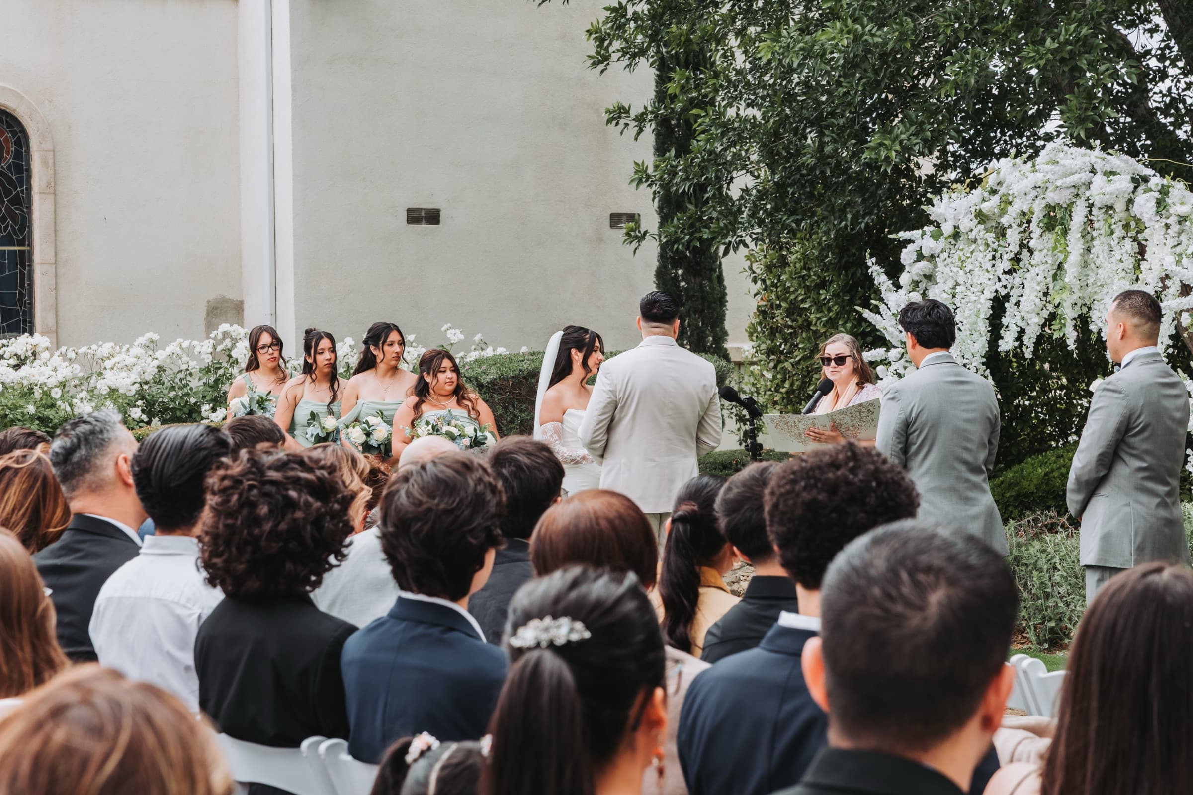 A hand edited wedding photograph from a private VowDeLune gallery